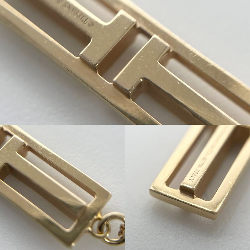 Tiffany & Co Necklace Women's T-open Vertical Bar Pendant Jewelry Accessories