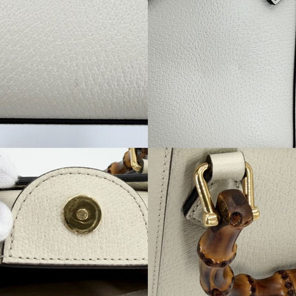 Gucci 3WAY Women's Bamboo Diana Mini Tote Bag Handbag Shoulder Crossbody GG