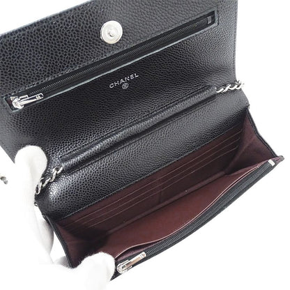 CHANEL Wallet Matelasse Women's Brand Shoulder Wallet Chain Wallet Caviar Skin