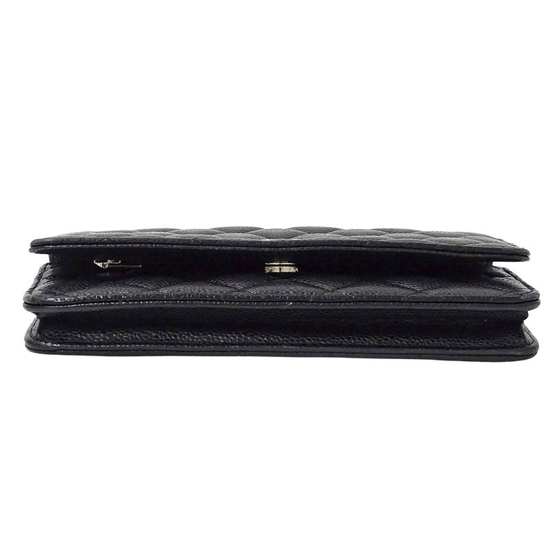 CHANEL Wallet Matelasse Women's Brand Shoulder Wallet Chain Wallet Caviar Skin