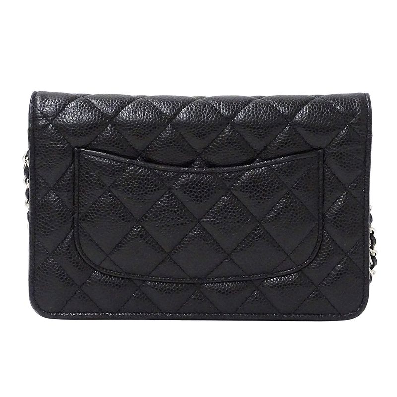 CHANEL Wallet Matelasse Women's Brand Shoulder Wallet Chain Wallet Caviar Skin