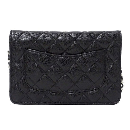 CHANEL Wallet Matelasse Women's Brand Shoulder Wallet Chain Wallet Caviar Skin