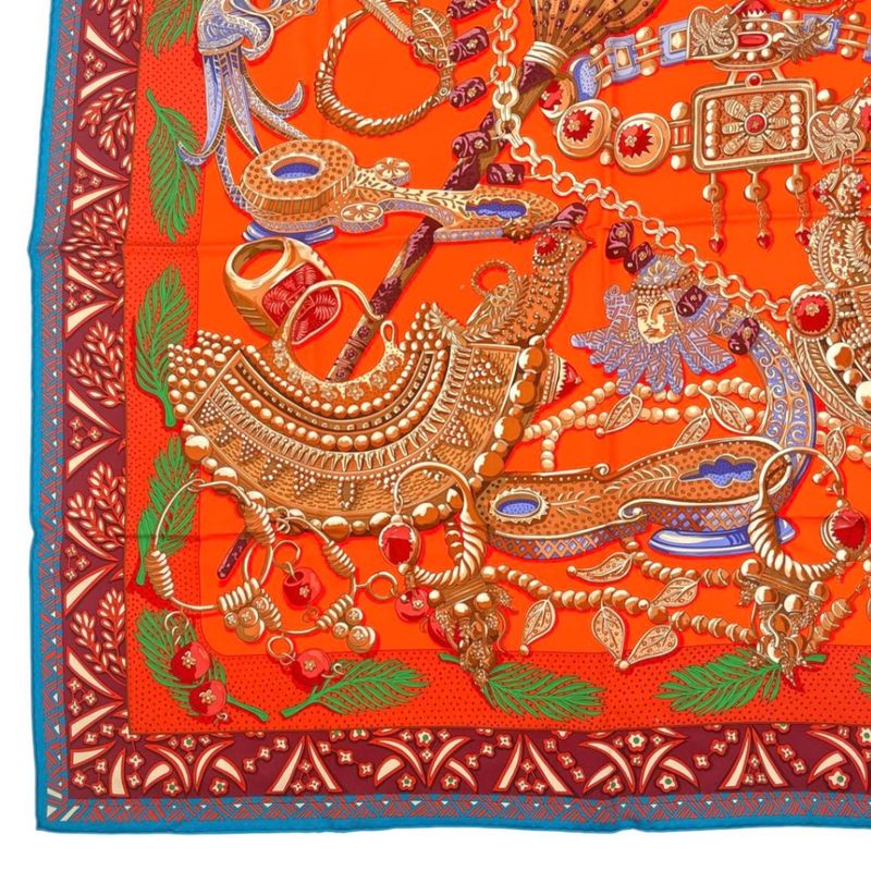 HERMES Carre 90 Scarf Silk Jean Zenobie Reine DE Palmyre Queen Of Palmyra