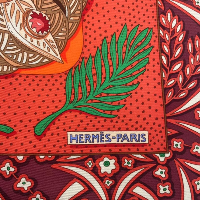 HERMES Carre 90 Scarf Silk Jean Zenobie Reine DE Palmyre Queen Of Palmyra