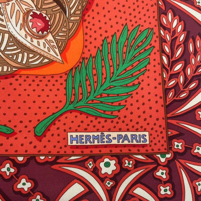 HERMES Carre 90 Scarf Silk Jean Zenobie Reine DE Palmyre Queen Of Palmyra
