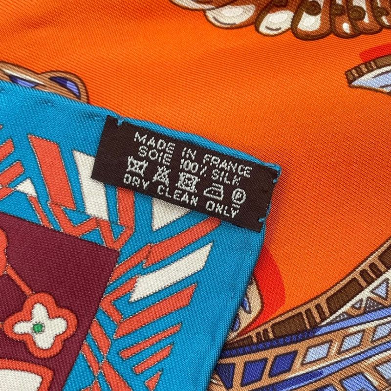 HERMES Carre 90 Scarf Silk Jean Zenobie Reine DE Palmyre Queen Of Palmyra