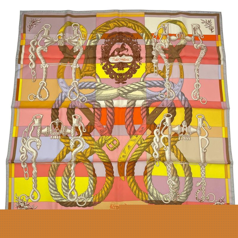 HERMES Carre 90 Silk Scarf Della Cavalleria Multicolor - Box Included
