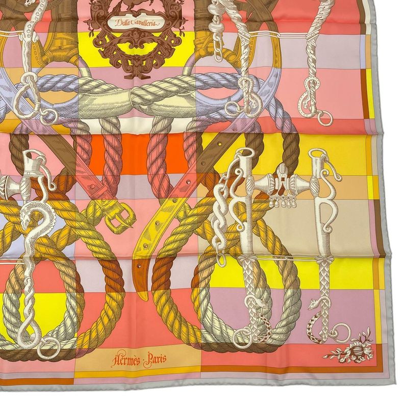 HERMES Carre 90 Silk Scarf Della Cavalleria Multicolor - Box Included