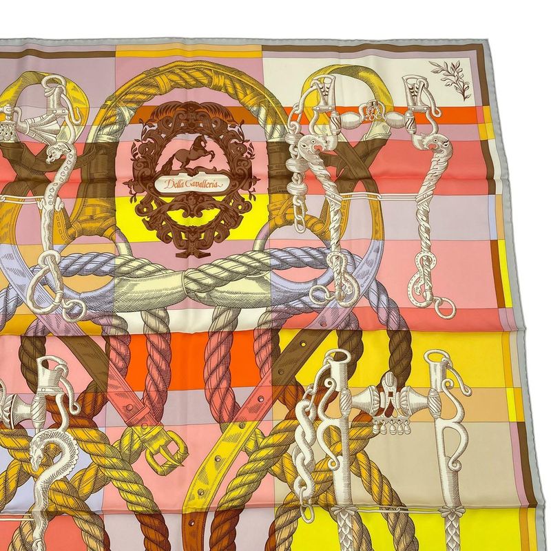 HERMES Carre 90 Silk Scarf Della Cavalleria Multicolor - Box Included