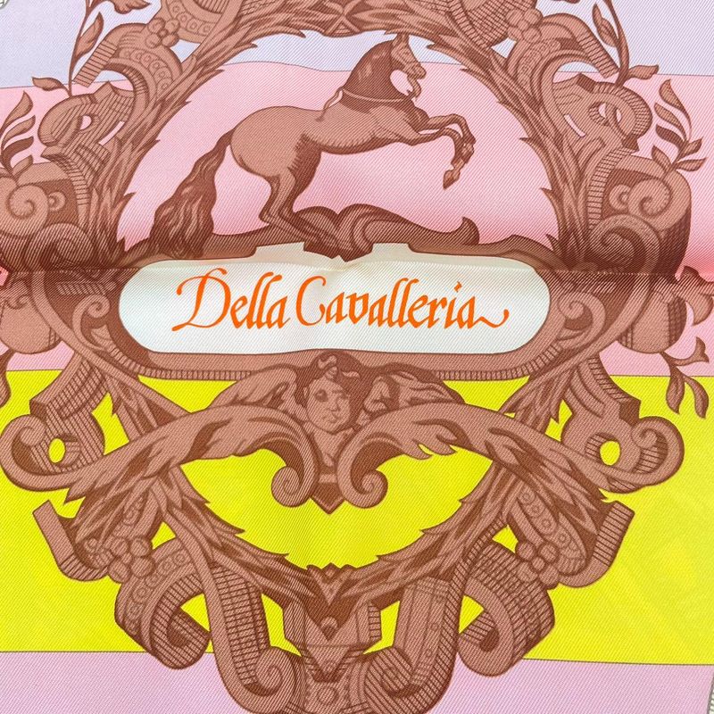 HERMES Carre 90 Silk Scarf Della Cavalleria Multicolor - Box Included