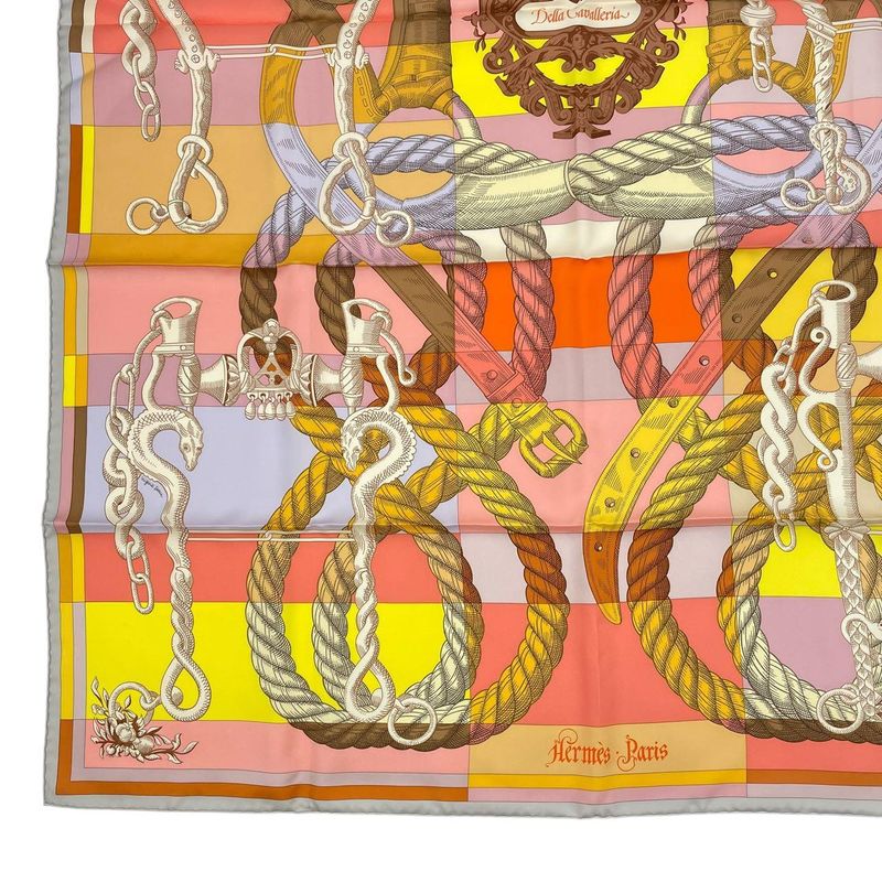 HERMES Carre 90 Silk Scarf Della Cavalleria Multicolor - Box Included