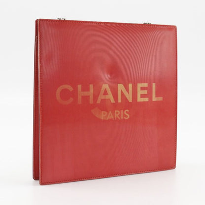 CHANEL Hologram Chain Shoulder - Coco Mark Vinyl Red Women's Shoulder Bag