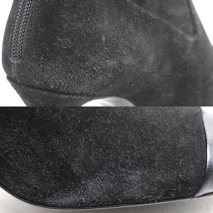 CHANEL Ankle Boots Black G39406 Y56130 943005 36 Ladies Used