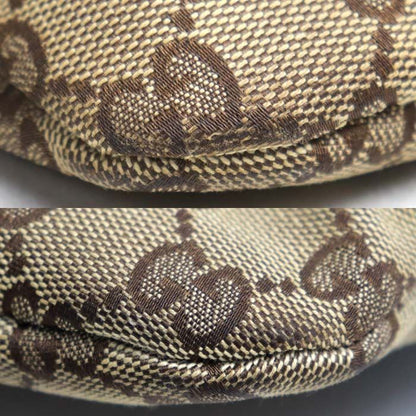 GUCCI GG Canvas Waist Bag Body Bag Beige Brown 145851 Unisex Used