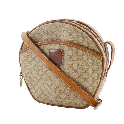 CELINE Old CELINE Macadam Vintage PVC Beige Ladies Shoulder Bag