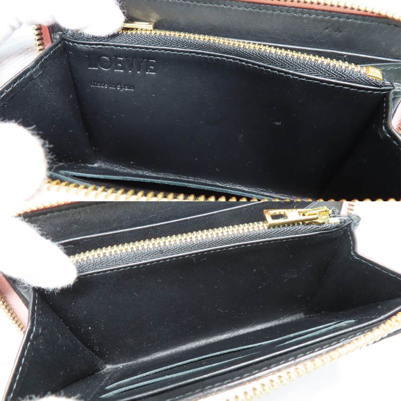 LOEWE Medium Zip Around Wallet 107.55p31 Anagram Wallet Pink Calfskin