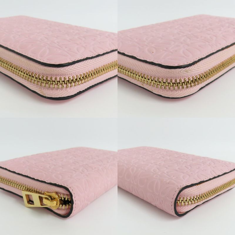 LOEWE Medium Zip Around Wallet 107.55p31 Anagram Wallet Pink Calfskin