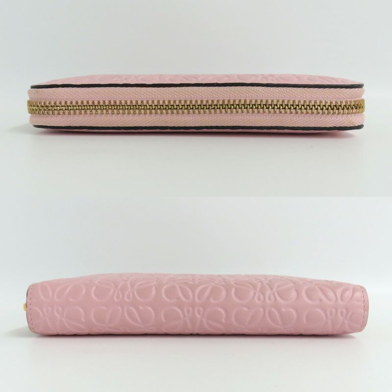 LOEWE Medium Zip Around Wallet 107.55p31 Anagram Wallet Pink Calfskin