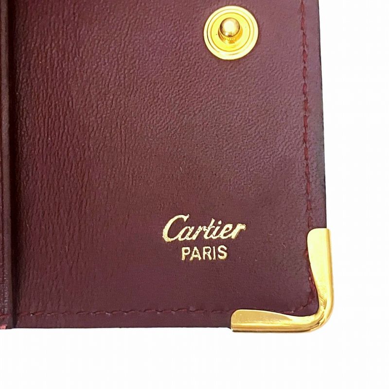 Cartier Mustline Key Case Cuff Leather Unisex