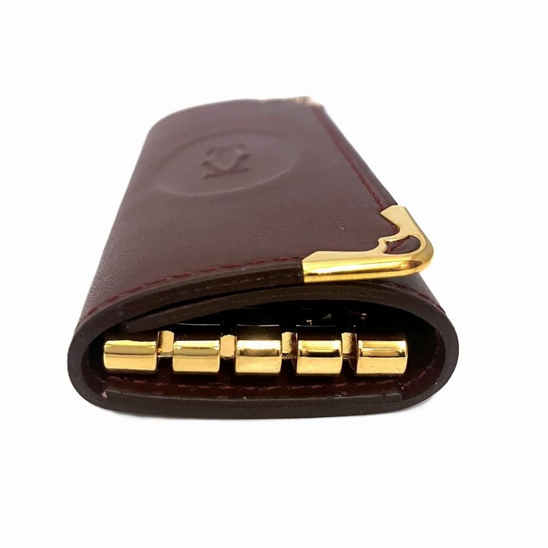 Cartier Mustline Key Case Cuff Leather Unisex