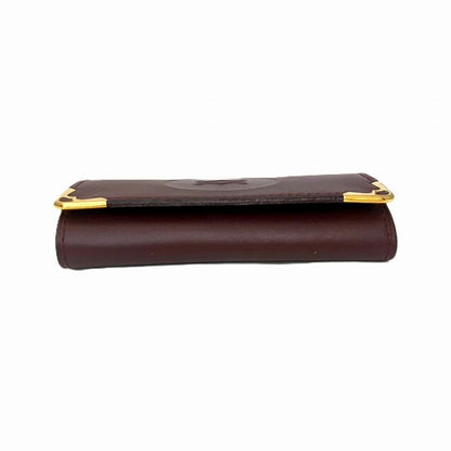 Cartier Mustline Key Case Cuff Leather Unisex