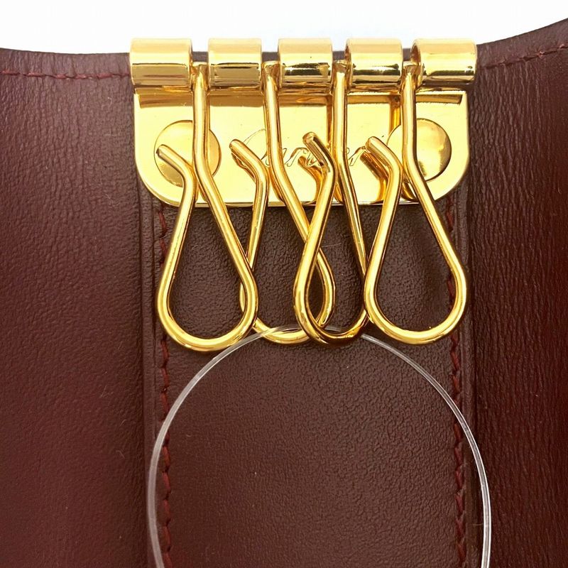 Cartier Mustline Key Case Cuff Leather Unisex