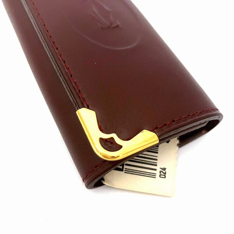 Cartier Mustline Key Case Cuff Leather Unisex