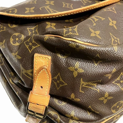 Louis Vuitton Saumur 35 Monogram Shoulder Bag Canvas M42254 Women's
