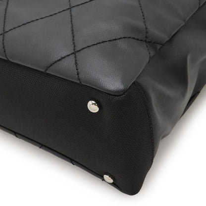 CHANEL Paris Biarritz Tote PM Tote Bag Shoulder Bag Coated Canvas Leather Black