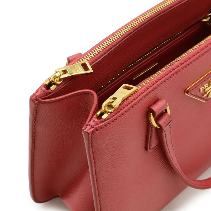 PRADA Galleria Triangle Logo Handbag Mini Bag 2WAY Shoulder Bag Crossbody