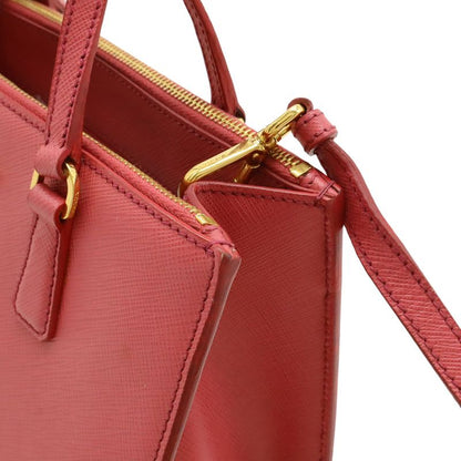 PRADA Galleria Triangle Logo Handbag Mini Bag 2WAY Shoulder Bag Crossbody