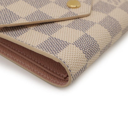 Louis Vuitton Damier Azure Portefeuille Victorine Trifold Wallet Trifold Wallet