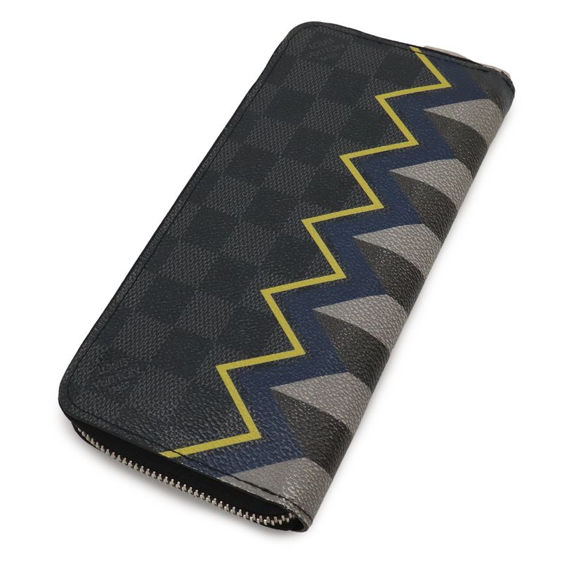 Louis Vuitton Damier Graphite Karakoram Zippi-wallet Vertical Round Zipper