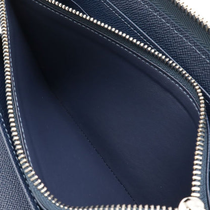 Louis Vuitton Epi Zippi Organizer NM Round Zipper Long Wallet Blue Marine Navy