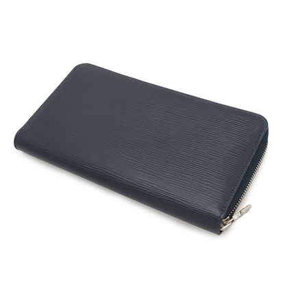 Louis Vuitton Epi Zippi Organizer NM Round Zipper Long Wallet Blue Marine Navy