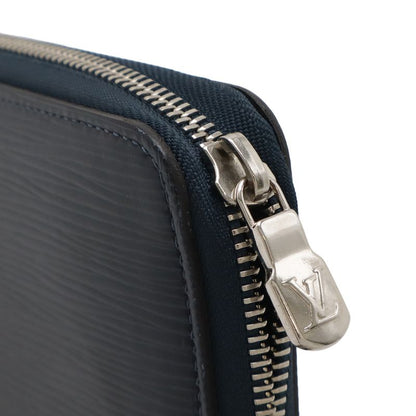 Louis Vuitton Epi Zippi Organizer NM Round Zipper Long Wallet Blue Marine Navy