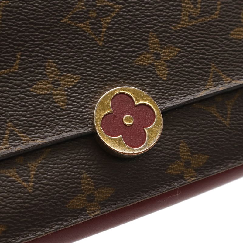 Louis Vuitton Monogram Portefeuille Floral Monogram Flower Bifold Long Wallet