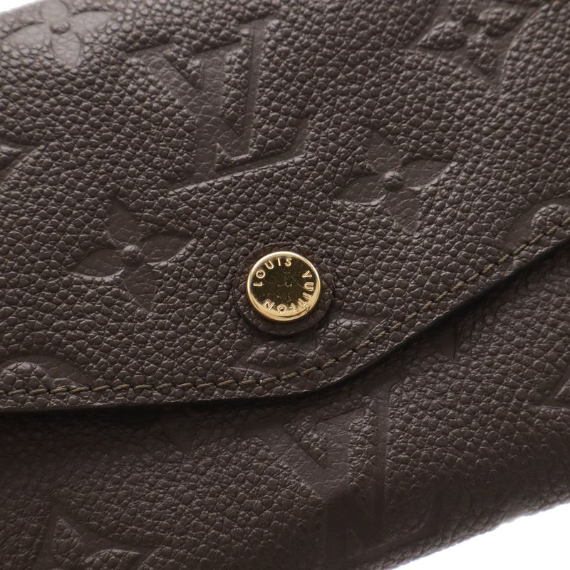 Louis Vuitton Monogram Empreinte Portefeuille Curilles Long Wallet Tail Brown