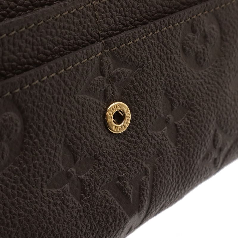 Louis Vuitton Monogram Empreinte Portefeuille Curilles Long Wallet Tail Brown