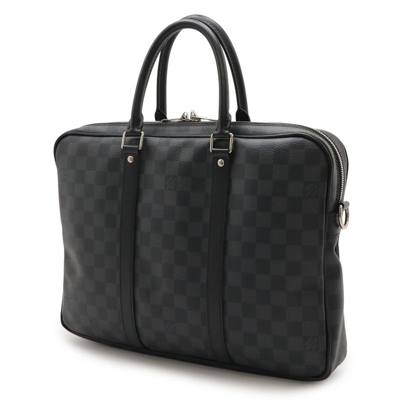 Louis Vuitton Damier Graphite PDV PM Porte Documan Voyage Business Bag Briefcase