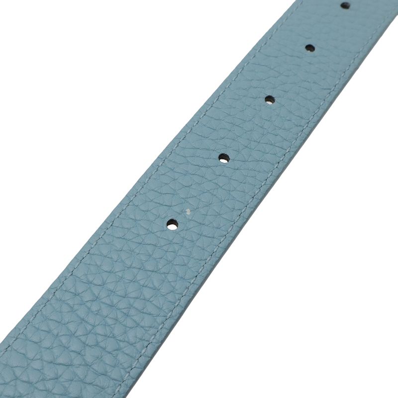 Louis Vuitton Sainteur LV Initial Belt Reversible Taurillon Leather Light Blue