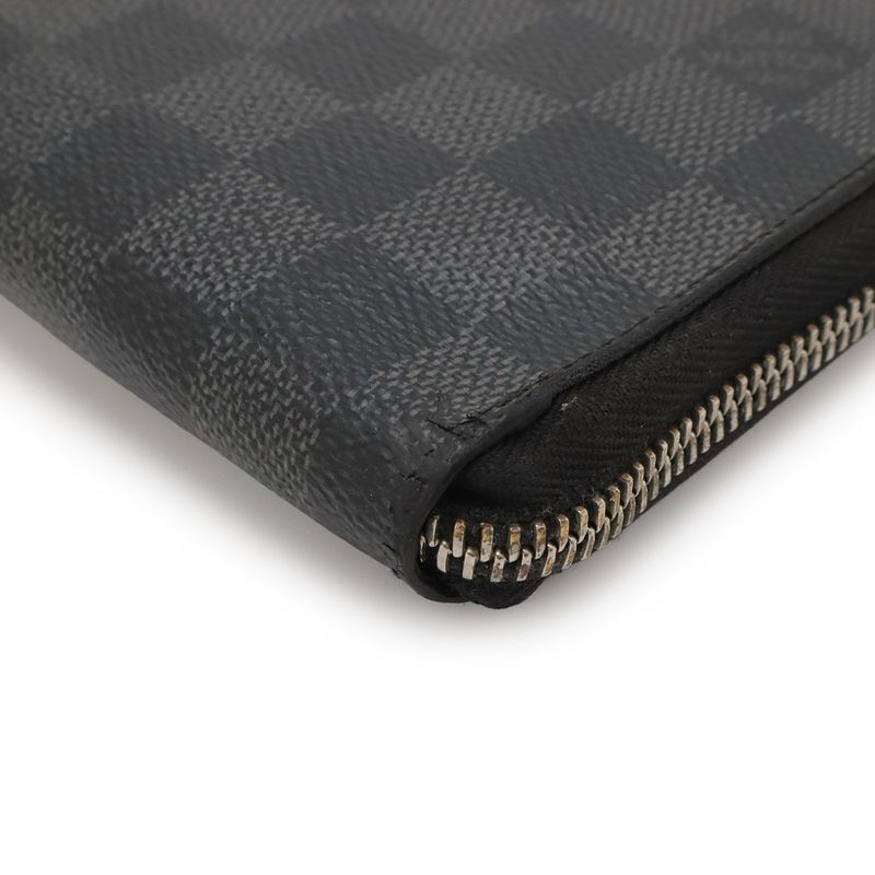 Louis Vuitton Damier Graphite Zippi-organizer-round Zipper-bifold Long Wallet