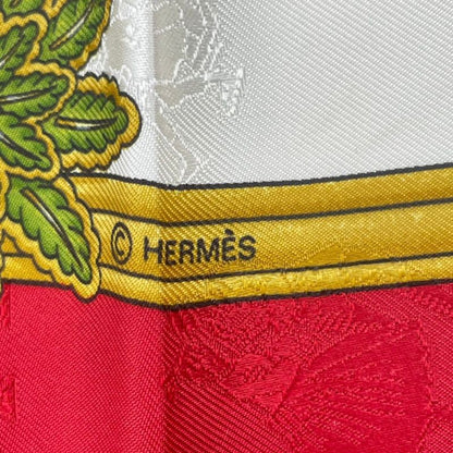 HERMES Carre 90 Large Scarf Silk Joies D'hiver Winter Fun Red Box Included