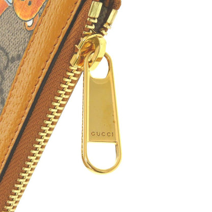 GUCCI × Kai Teddy Bear 660162 GG Supreme Canvas Calf Beige Clutch Bag 0272 KAI