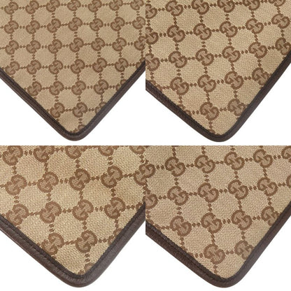 GUCCI Sherry Line GG Canvas Messenger Bag 27639 213317 Body Bag Leather Brown