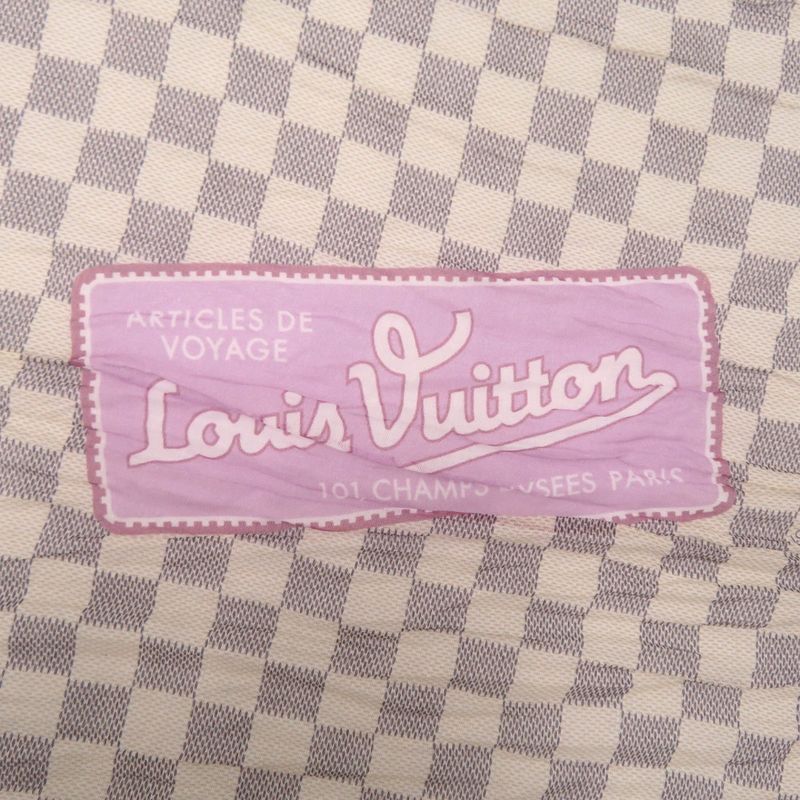 Louis Vuitton Etole Trunk M70744 Cotton Damier Azure Pink Blue Yellow Shawl LV