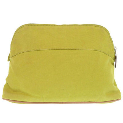 HERMES Bolide 25mm (0.98in) Canvas Yellow Pouch Bag 0157 HERMES
