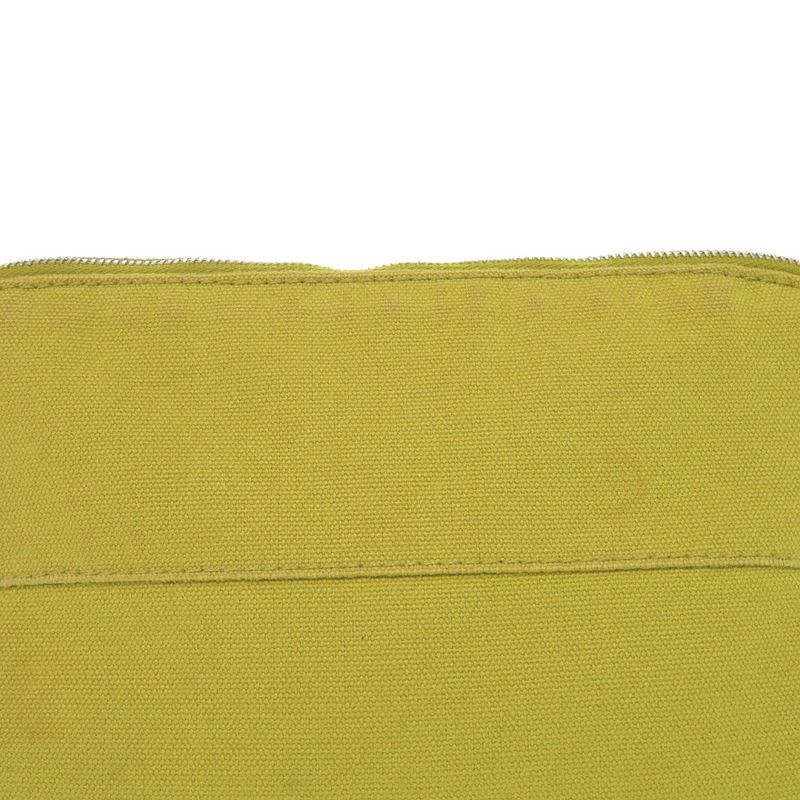HERMES Bolide 25mm (0.98in) Canvas Yellow Pouch Bag 0157 HERMES