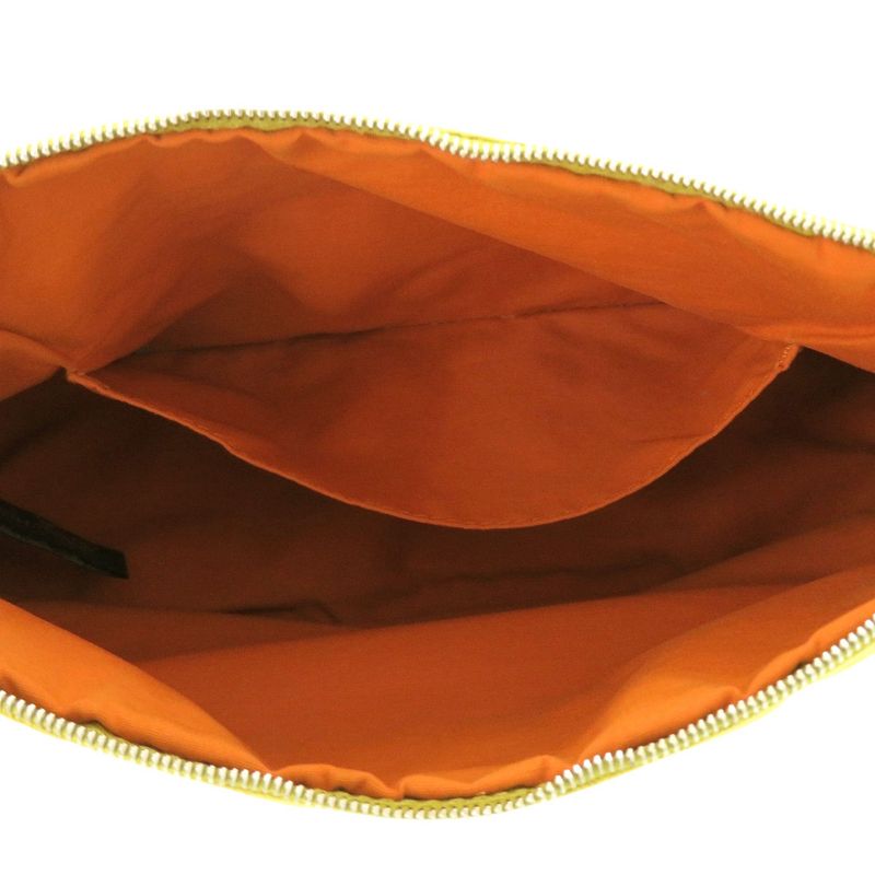 HERMES Bolide 25mm (0.98in) Canvas Yellow Pouch Bag 0157 HERMES