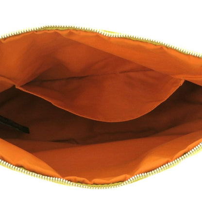 HERMES Bolide 25mm (0.98in) Canvas Yellow Pouch Bag 0157 HERMES